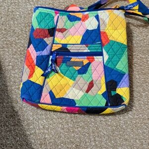 Vera Bradley Pop Art Geometric Pattern Shoulder Crossbody Quilted Purse